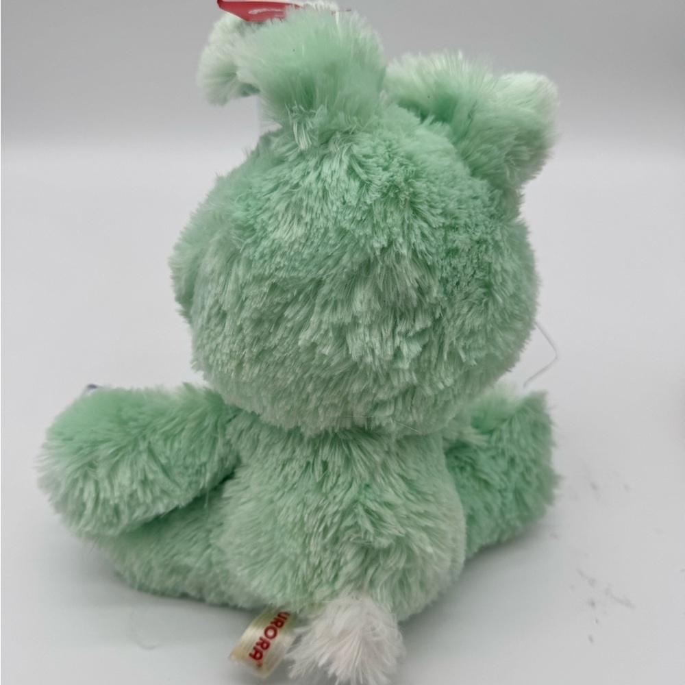 Aurora 2018 12 Inch Brown Bear Mint Bunny Suit Plush Stuffed Teddy Bear NWT - Picture 2 of 4
